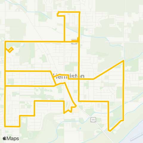 Kayak Public Transit HART map