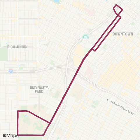 LADOT DASH DASH F map