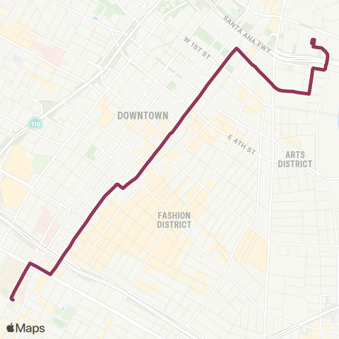 LADOT DASH DASH D map