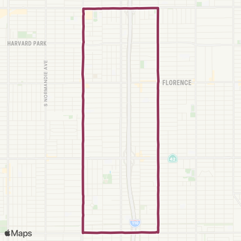 LADOT DASH DASH Vermont / Mainloop map