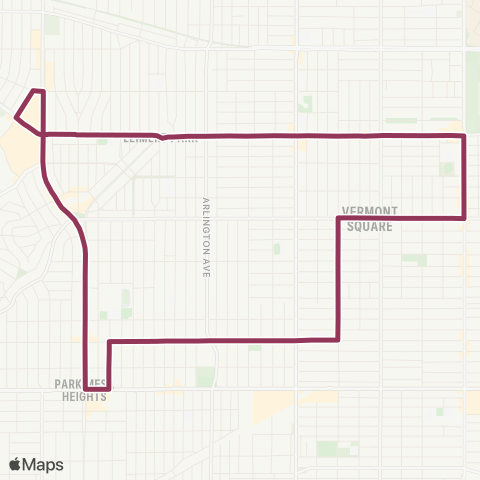 LADOT DASH DASH Leimert / Slausonloop map