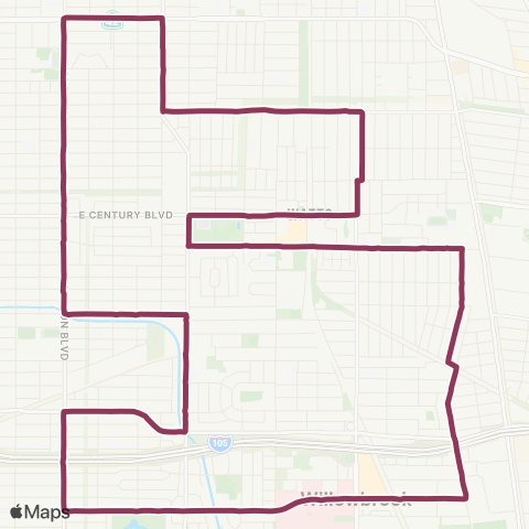 LADOT DASH DASH Wattsloop map