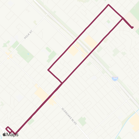 LADOT DASH DASH Sylmar map