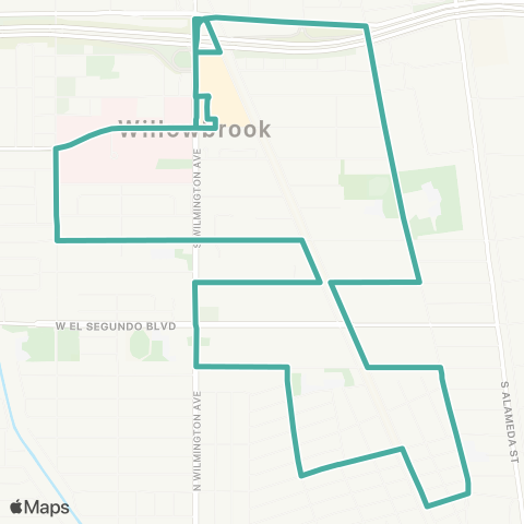 LADPW The Link The Link - Willowbrook B map