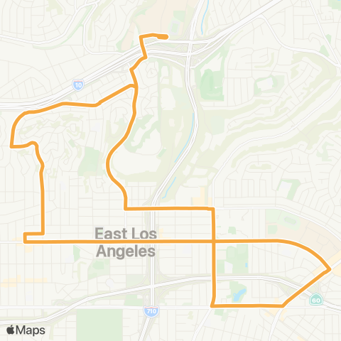 El Sol East LA Shuttle City Terrace / ELAC map