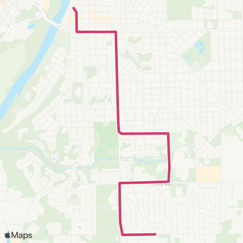 CityBus South 9th St map