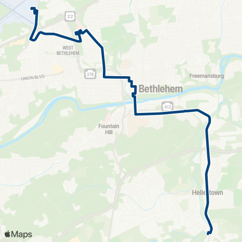 LANta Hellertown map