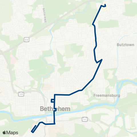 LANta Fountain Hill - East Hills map