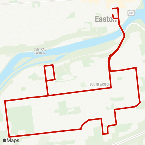 LANta South Easton Circulator map