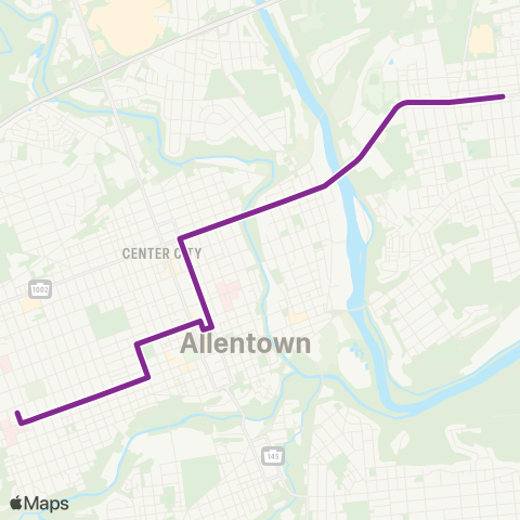 LANta Tilghman & Front - Allen HS map