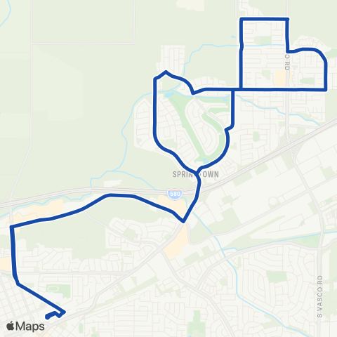 Wheels Springtown map