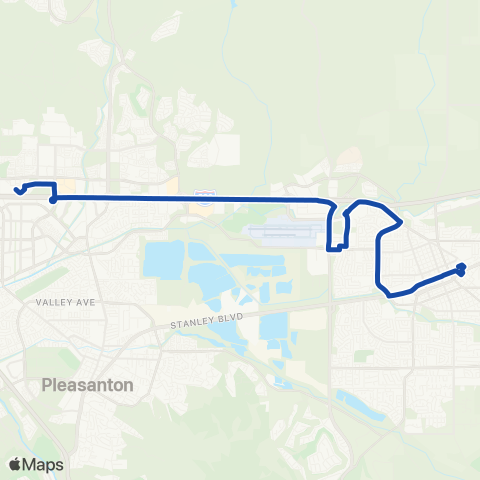 Wheels Express map