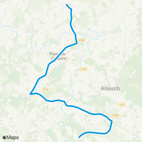 Les Bus des Collines La Montade - Lycée Monte Cristo map