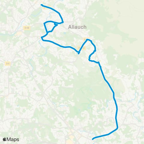 Les Bus des Collines Valentine - Allauch - Plan de Cuques map