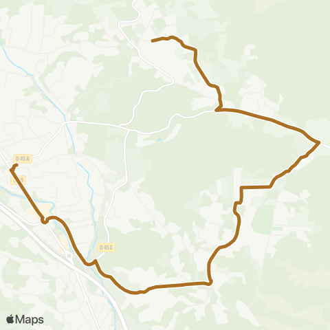 Les Lignes de l'Agglo La Bouilladisse - Les Playes - Bouilladisse Gare map