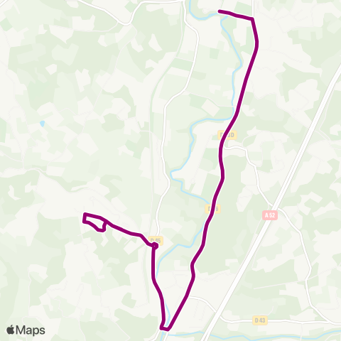 Les Lignes de l'Agglo La Dorgale - Le Cannet - Collège de Roquevaire map