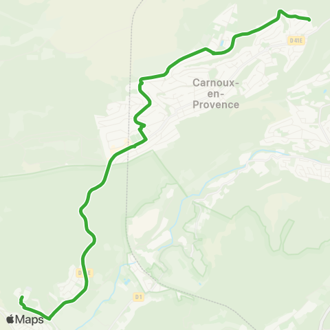 Les Bus de la Marcouline Carnoux - CLG Les Gorguettes map