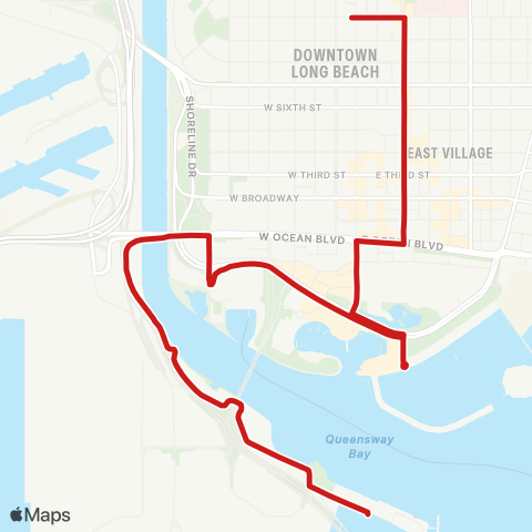 Long Beach Transit Passport map