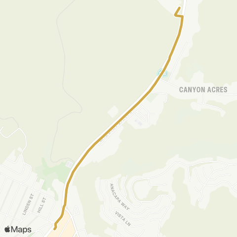 Laguna Beach Canyon map