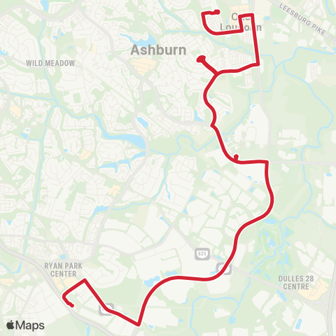 Loudoun County Transit Oneloudoun - Ashburn Metro Sta - Quantum Pk map