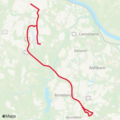 Loudoun County Transit Leesburg map