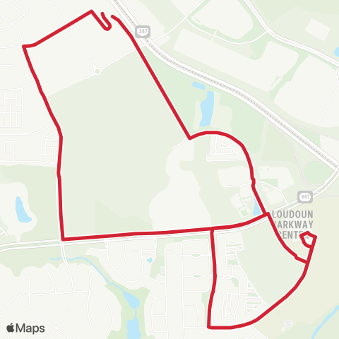 Loudoun County Transit Westwind Farm map