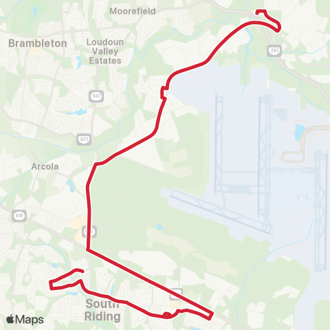 Loudoun County Transit South Riding map