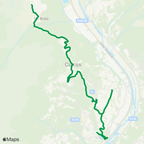 Lignes d'Azur Langevin - La Fontonne / Le Broc map