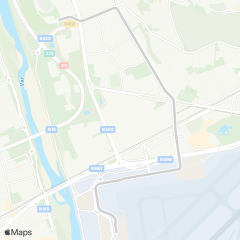 Lignes d'Azur Aéroport Terminal 2 - CADAM / Ctre Administratif map