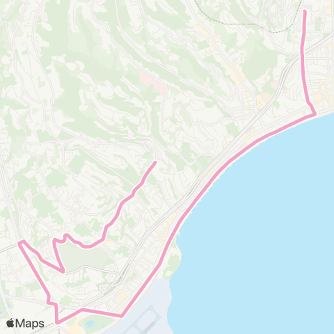 Lignes d'Azur Parc Impérial / Comté de Nice - Caucade / Pl. Ste-Marguerite - Digue des Français - IUT map