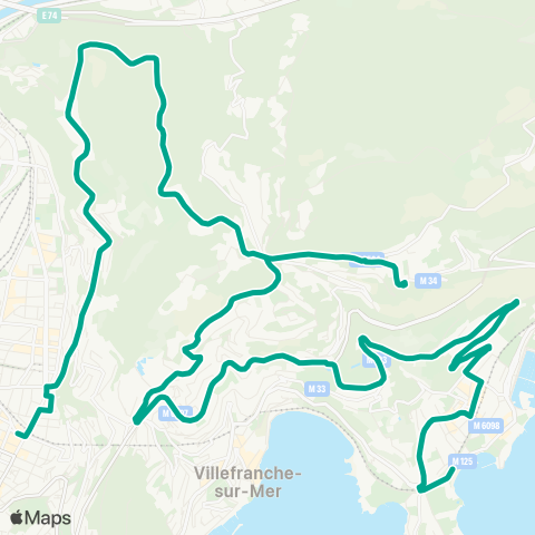 Lignes d'Azur Baie des Fourmis - Riquier map