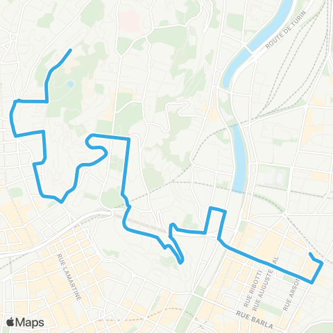 Lignes d'Azur Résidence Univ. Montebello - Riquier map