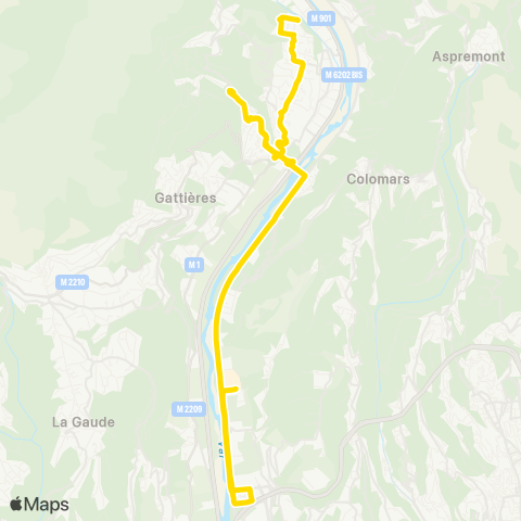 Lignes d'Azur Langevin - Pagnol - Lei Feirrièro - Ctre comm. Lingostière map