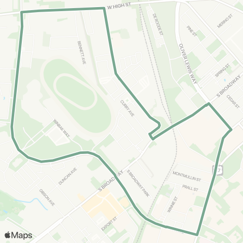 Lextran Red Mile map