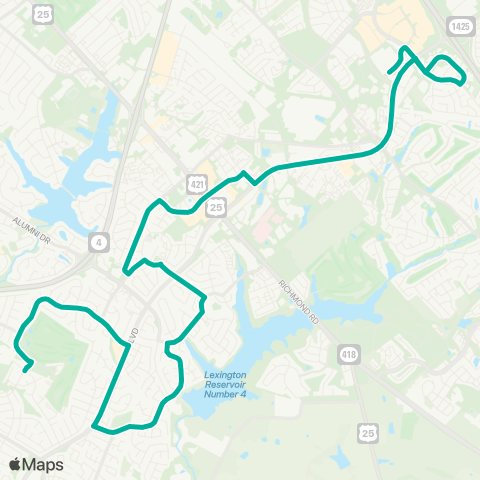 Lextran Centre Parkway Connector map