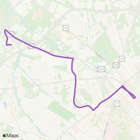 Lextran Old Frankfort Pike map