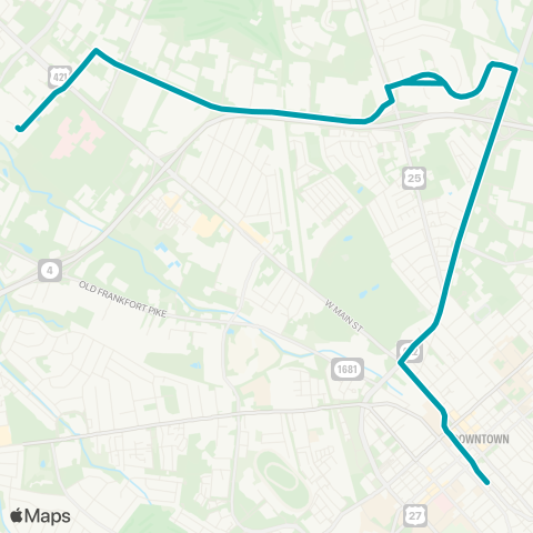 Lextran Mercer Road map