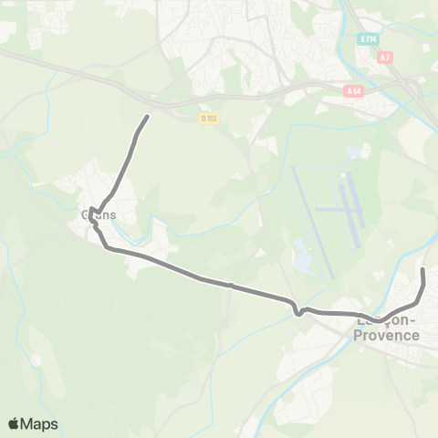 Libébus Grans - Lançon map