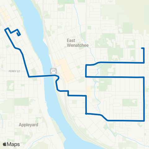 LINK E Wenatchee map