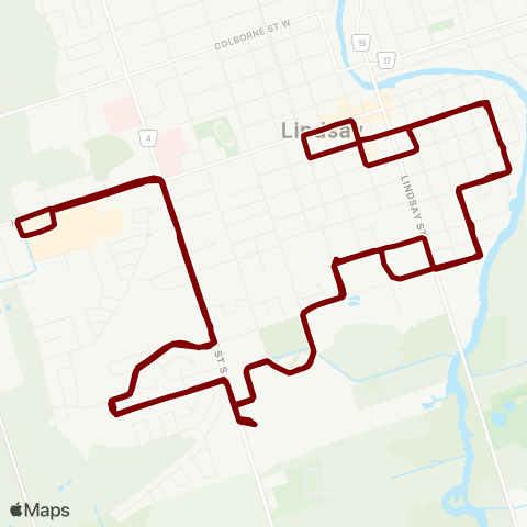 Lindsay Transit  map