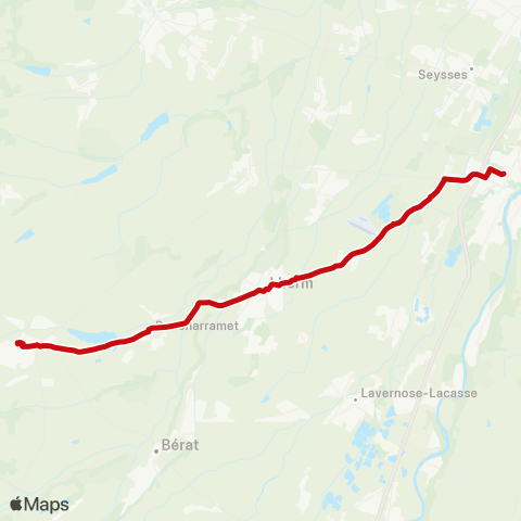 liO Rieumes - Lherm - Muret SNCF map