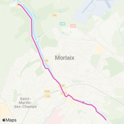 LinéoTim Ligne N1 - Navette électrique map