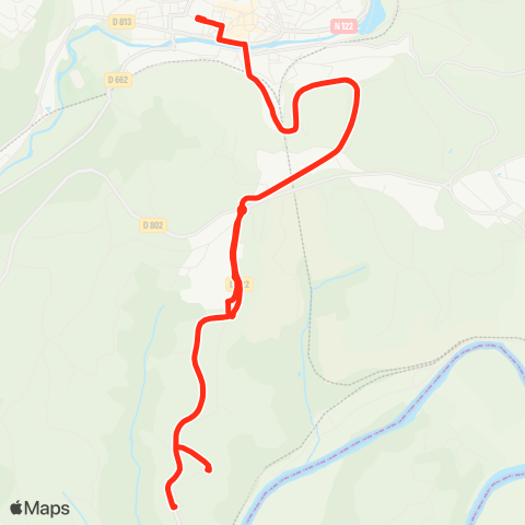 Le Bus La Vinadie - Lycée agricole / Ctre-ville map