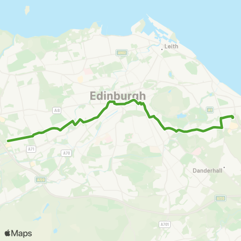 Lothian Buses Hermiston Gait - The Jewel map