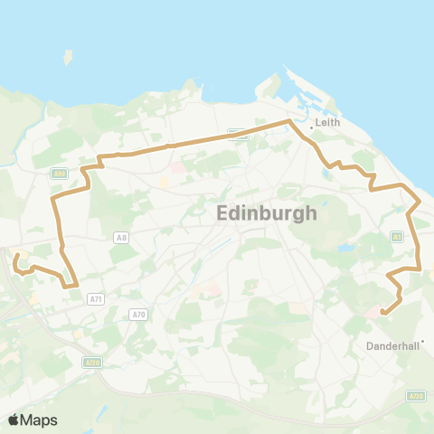 Lothian Buses Gyle Ctr or Clovenstone - Royal Infirmary map