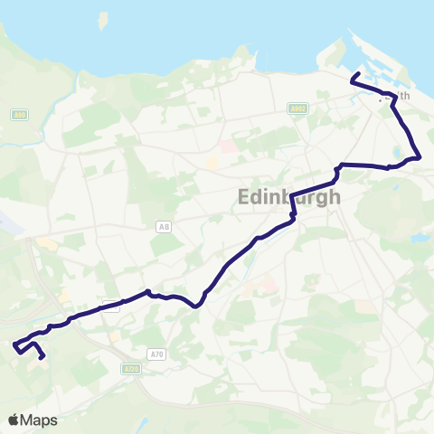 Lothian Buses Heriot-Watt Uni - Ocean Terminal map