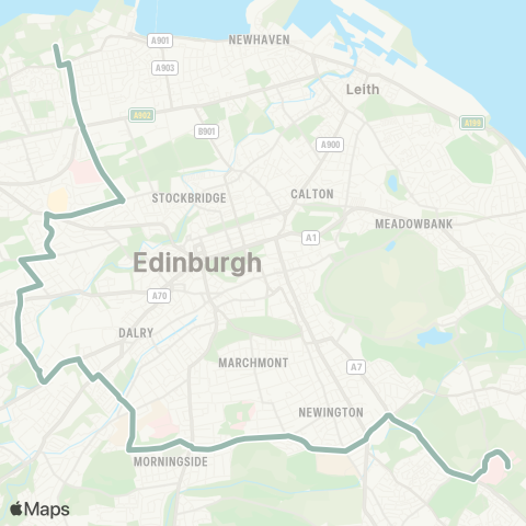 Lothian Buses West Granton - Royal Infirmary map