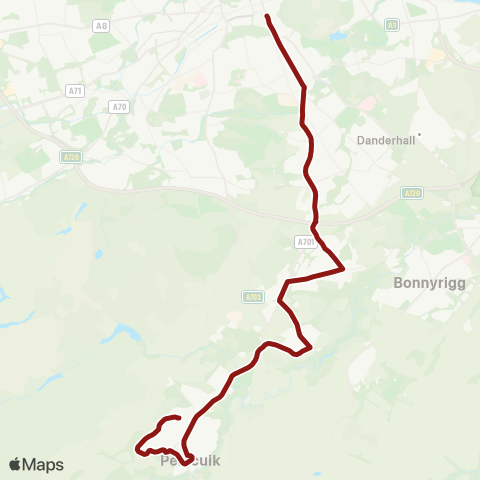 Lothian Buses Drumsheugh Pl (Stop QF) - Silverknowes Neuk map