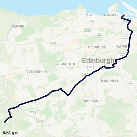 Lothian Buses Ocean Term (Stop OB) - Heriot Watt Campus map