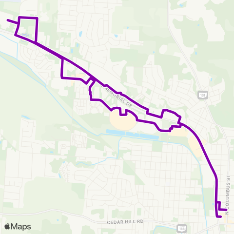 Lancaster-Fairfield Public Transit System Memorial map